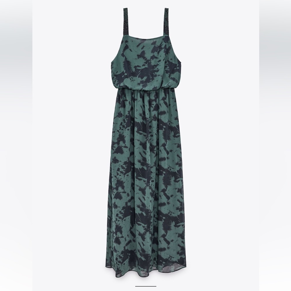 ZARA PRINTED MIDI DRESS - Picture 6 of 10